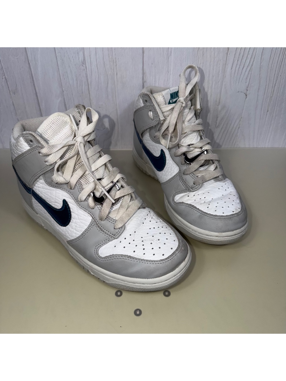 Nike Dunk High Rebel White Grey Teal Women’s 7